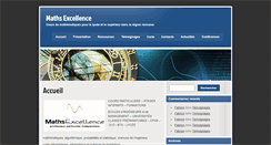Desktop Screenshot of maths-excellence.com
